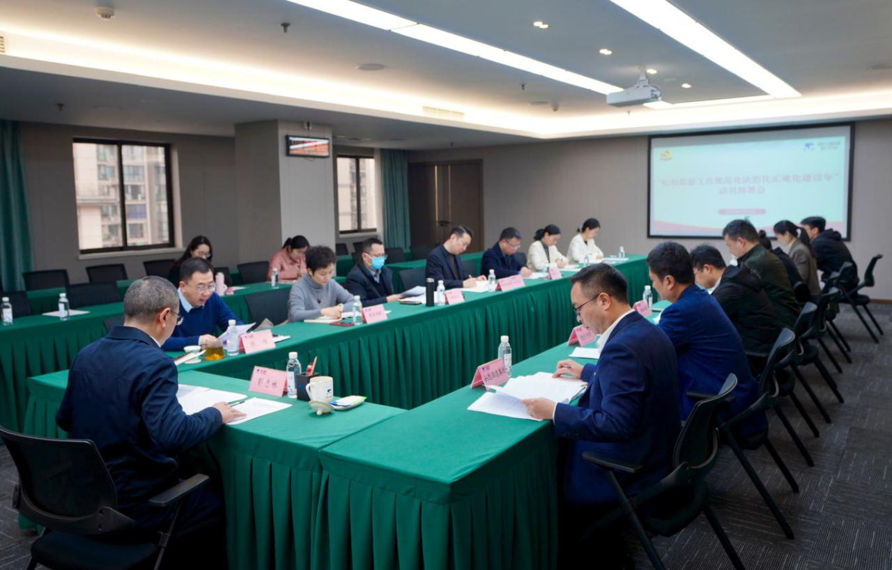 省纪委监委驻省JDB电子集团纪检监察组召开“纪检监察工作规范化法治化正规化建设年”行动动员部署会议